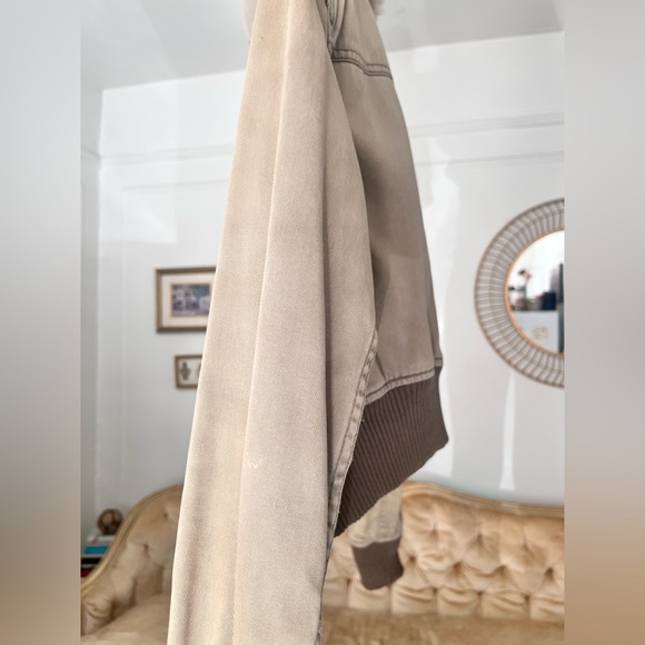 Extremely RARE Y2K Viral Abercrombie & Fitch Bomber Jacket Cotton Sz S faux fur - Picture 14 of 16